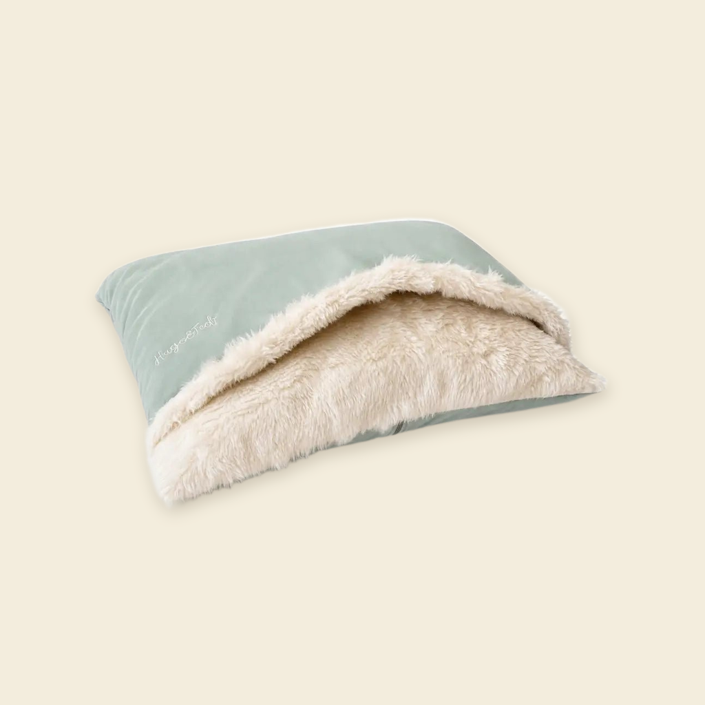 The Rainfleece Den Bed by Hugo & Ted in Sage