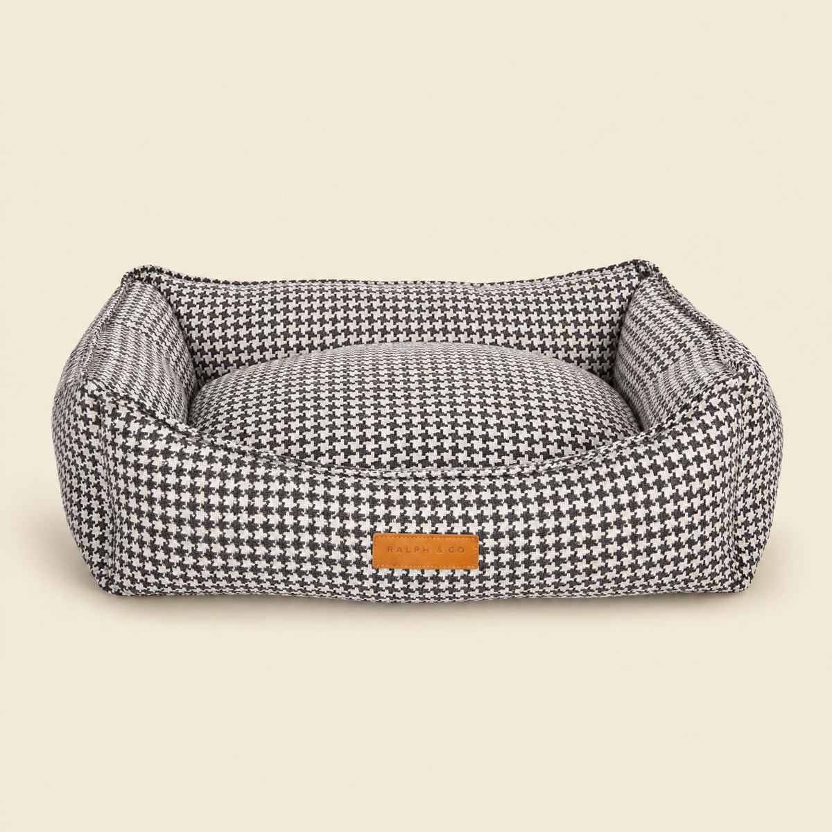 The Kensington Houndstooth Bolster Bed by Ralph & Co, packshot