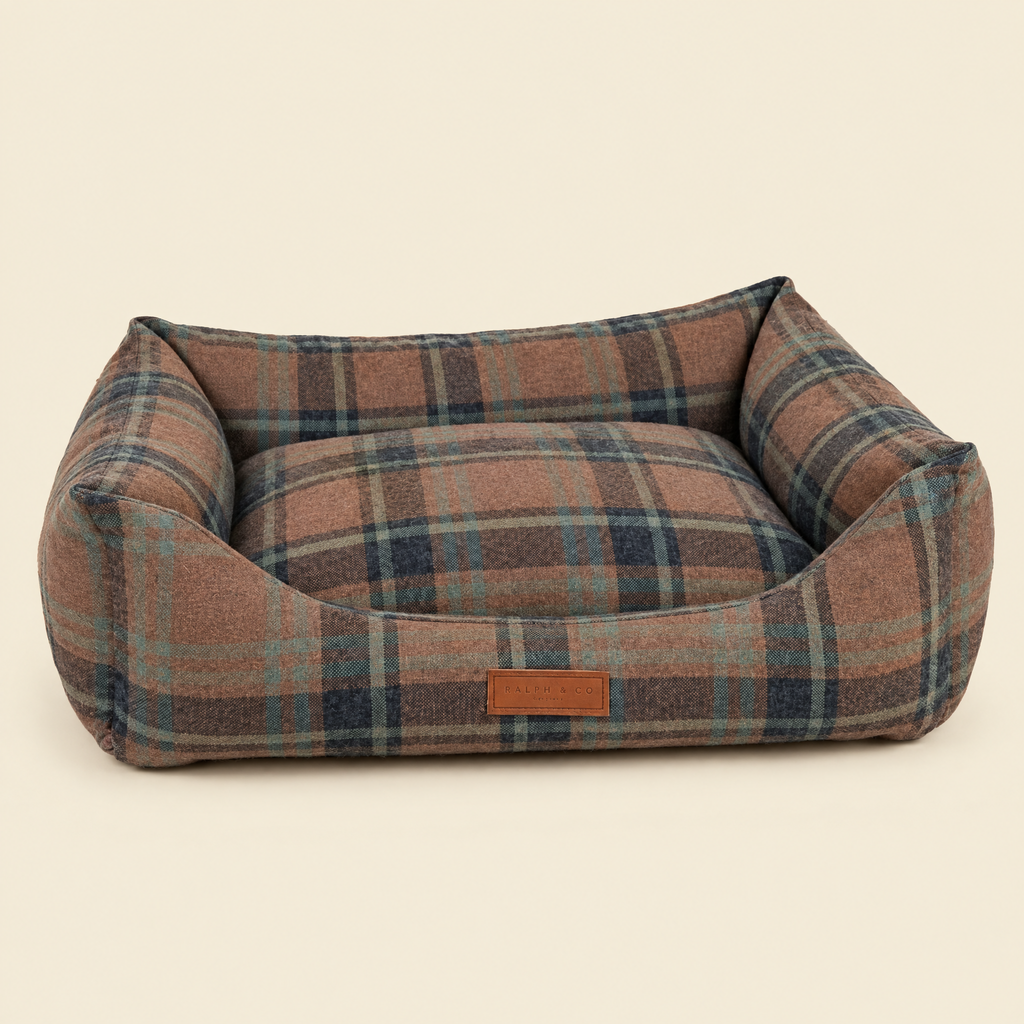 The Marlow Tartan Memory Foam Bolster Bed by Ralph & Co, packshot