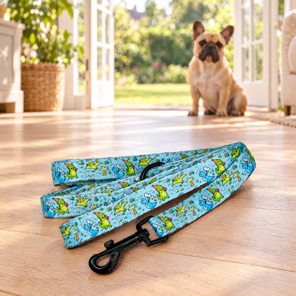 Jurassic Party PupClub dog lead