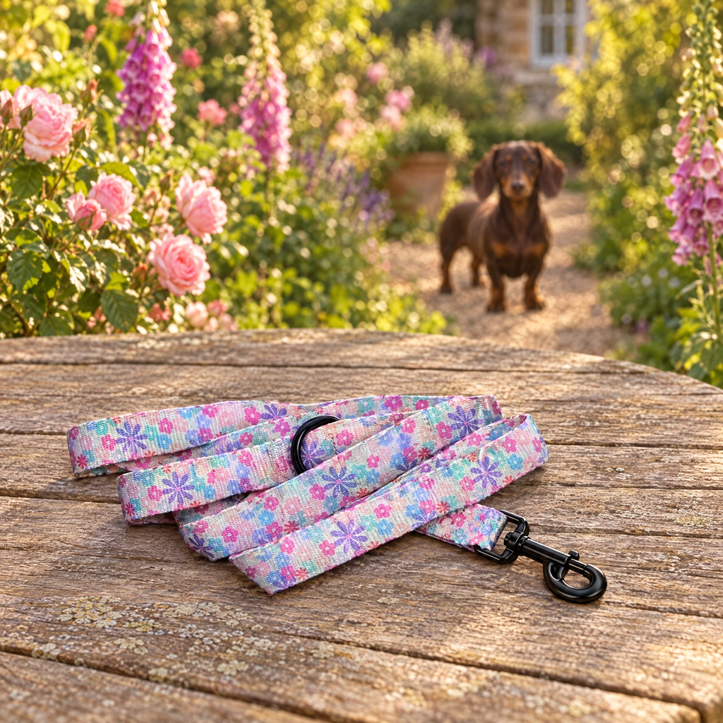 Pretty Petals PupClub dog lead