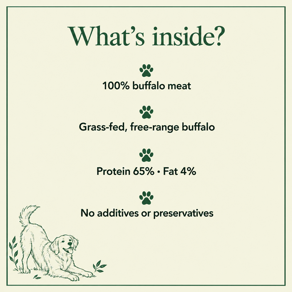 What's inside Buffalo Meat Jerky by The Buffalo Co.