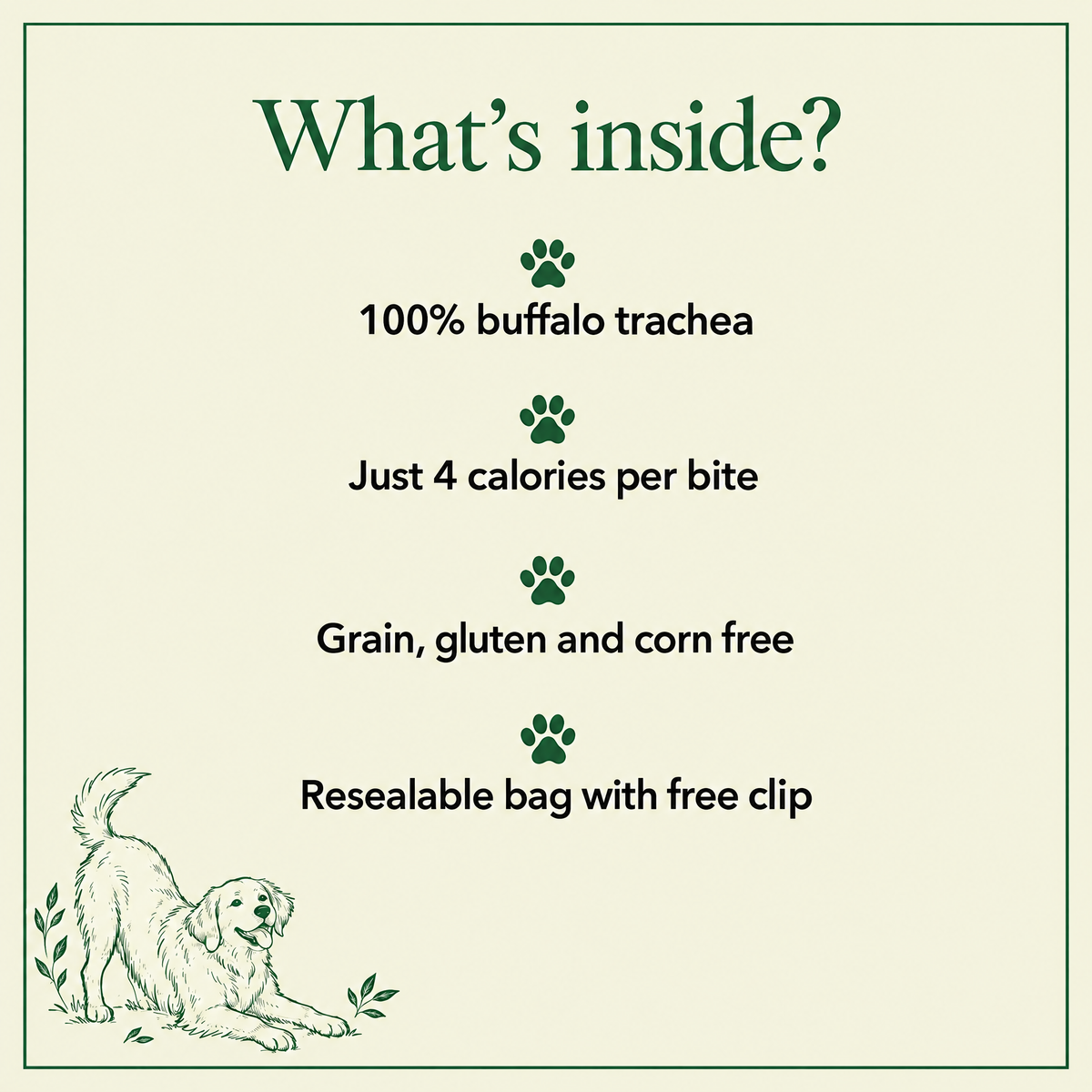 What's inside Buffalo Trachea Bites by The Buffalo Co.
