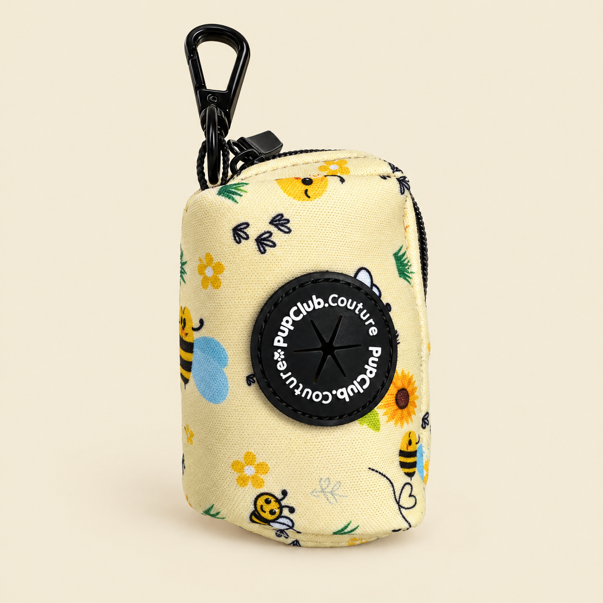 Bee-utiful Summer poo bag holder by PupClub Couture