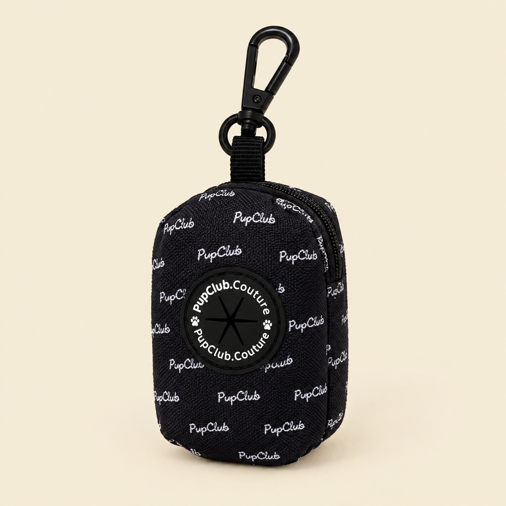 Midnight Black poo bag holder by PupClub Couture
