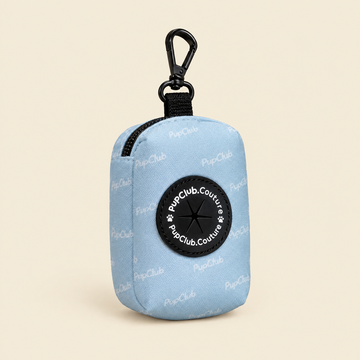 Pastel Blue poo bag holder by PupClub Couture