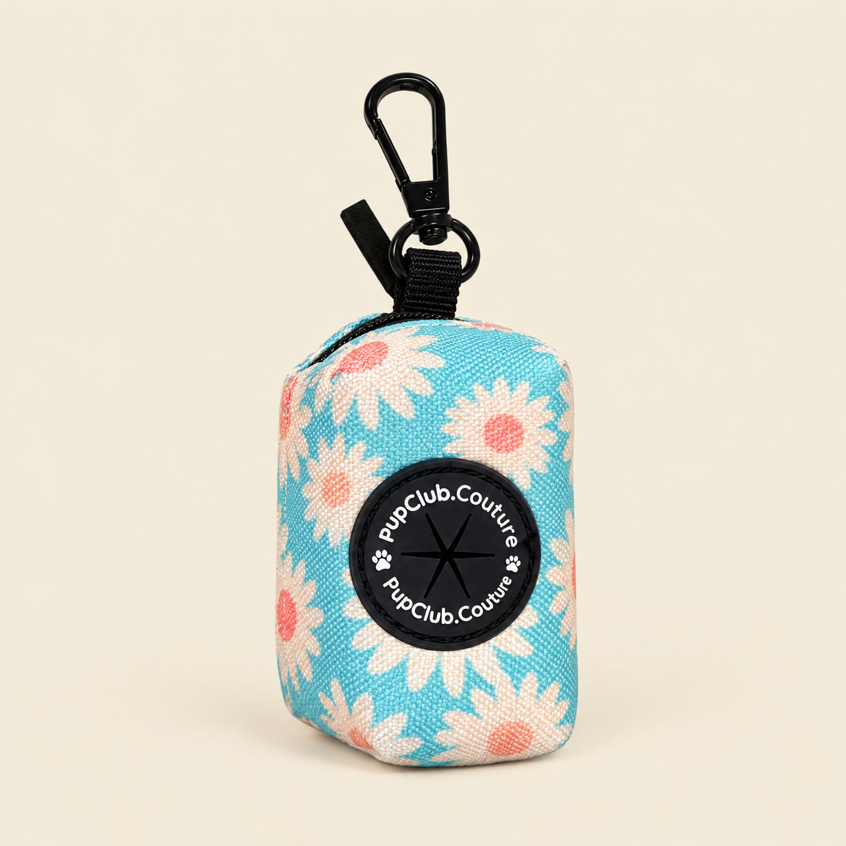 Pastel Daisy poo bag holder by PupClub Couture