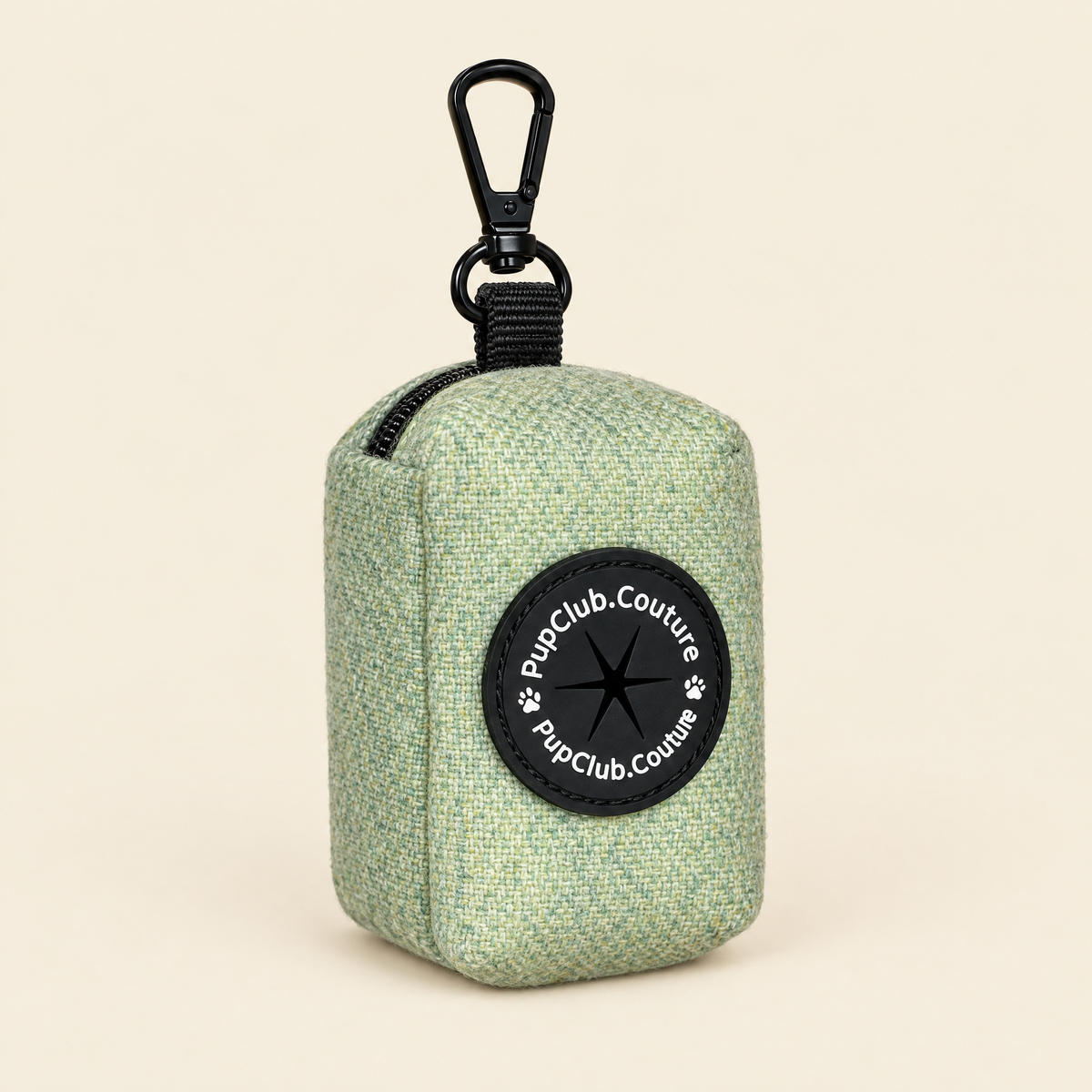 Tweed Sage poo bag holder by PupClub Couture