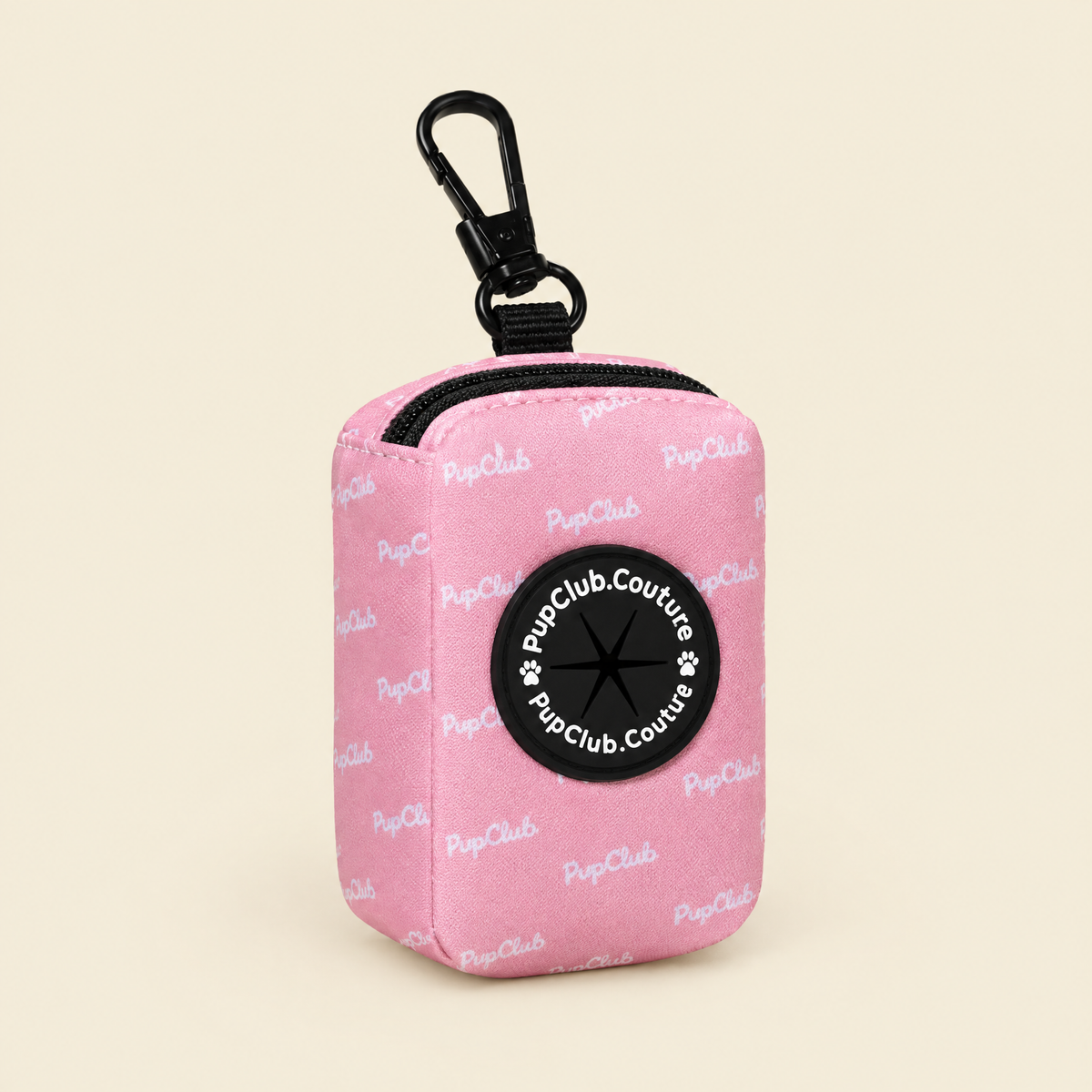 Pastel Pink poo bag holder by PupClub Couture