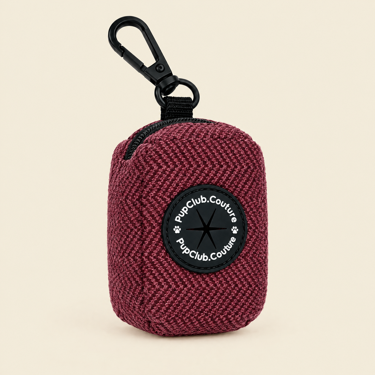 Berry Tweed poo bag holder by PupClub Couture