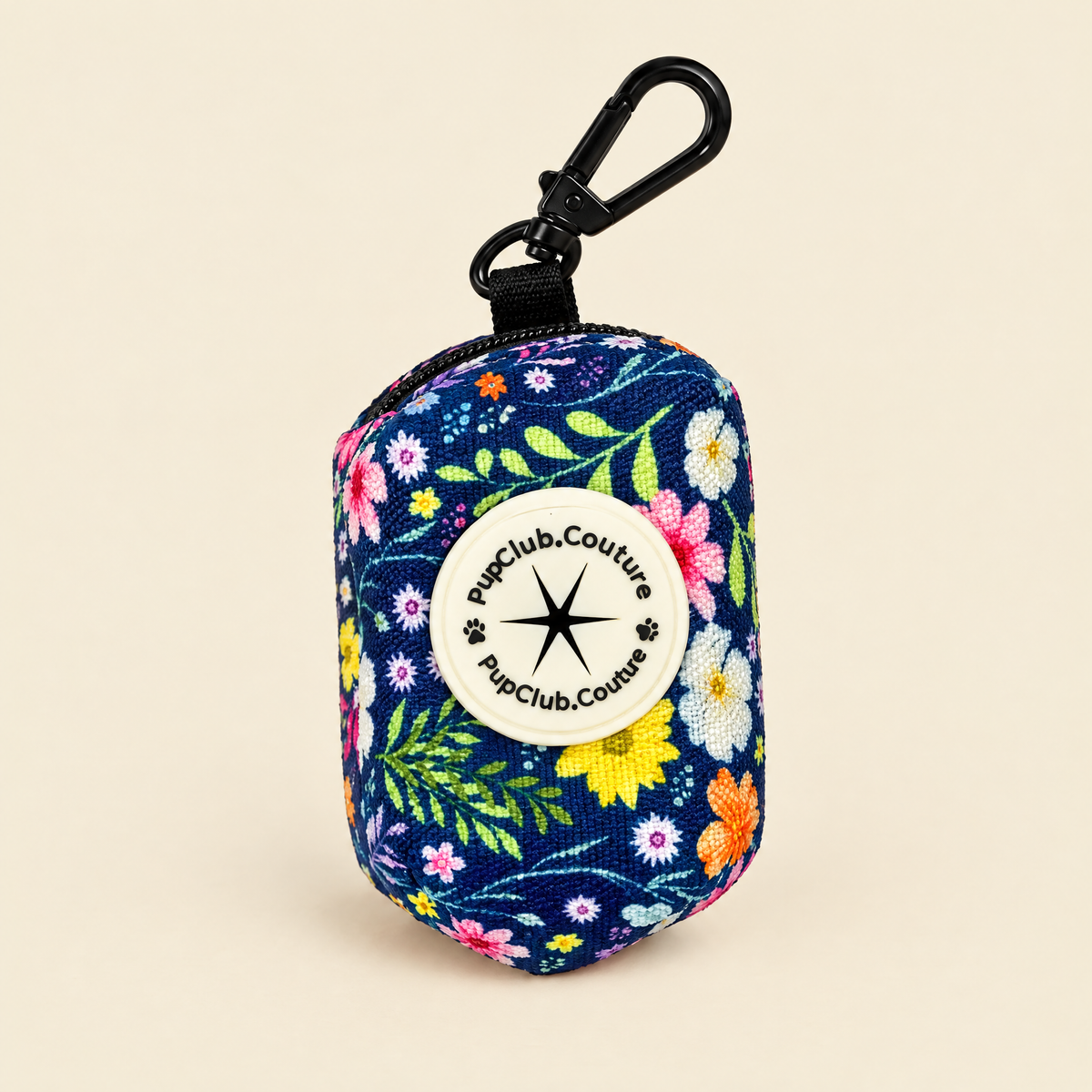 Summer Meadow poo bag holder by PupClub Couture
