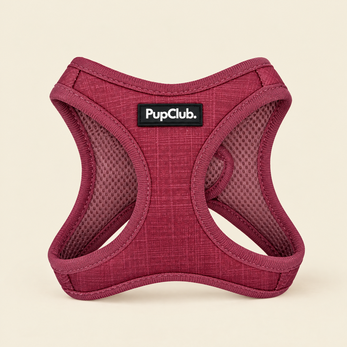 Berry Red puppy step-in harness by PupClub Couture